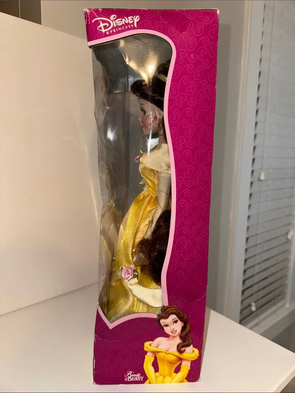 2001 Disney Princess Belle Porcelain Doll Beauty and the Beast BK Keepsake